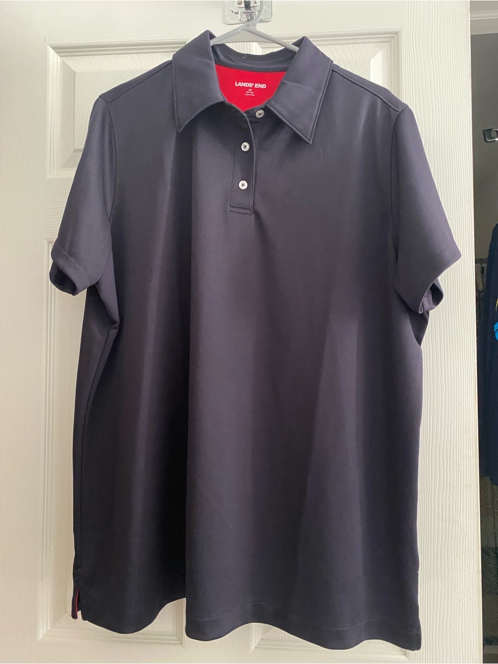 NEW Lands End Women’s Navy Sport Polo 2X